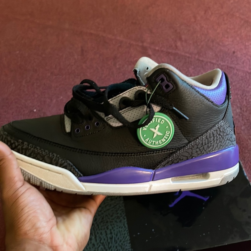 Court purple 3s
